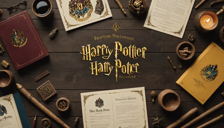 papier à lettre harry potter à imprimer