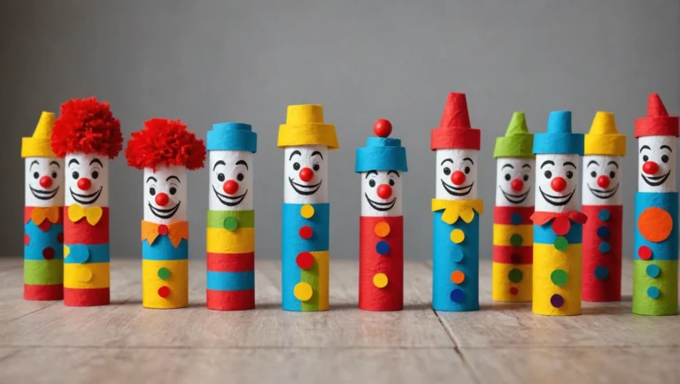 clown basteln aus klopapierrollen